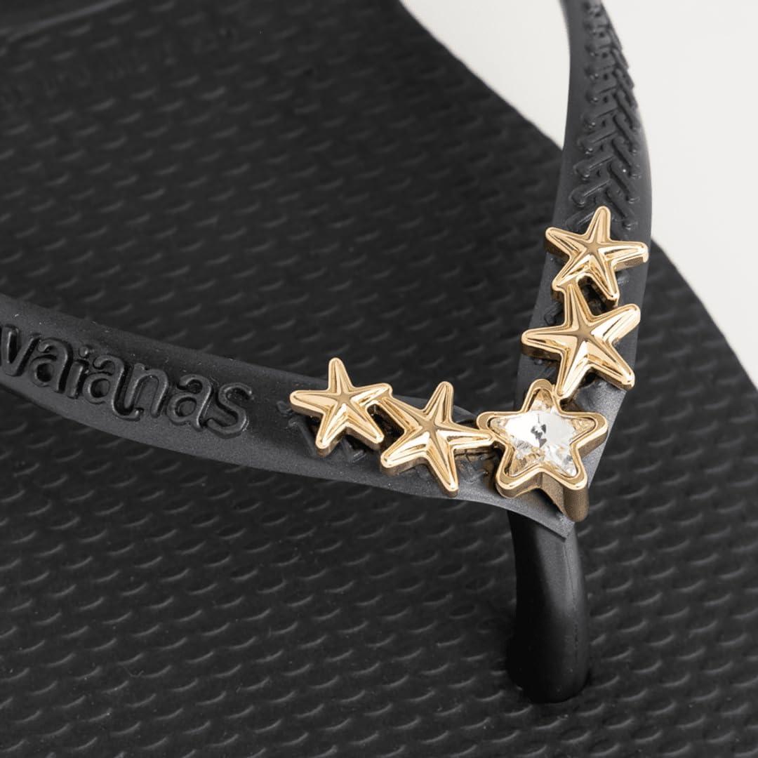image:imageHavaianas Womens Dragon Flip FlopBlack Stars