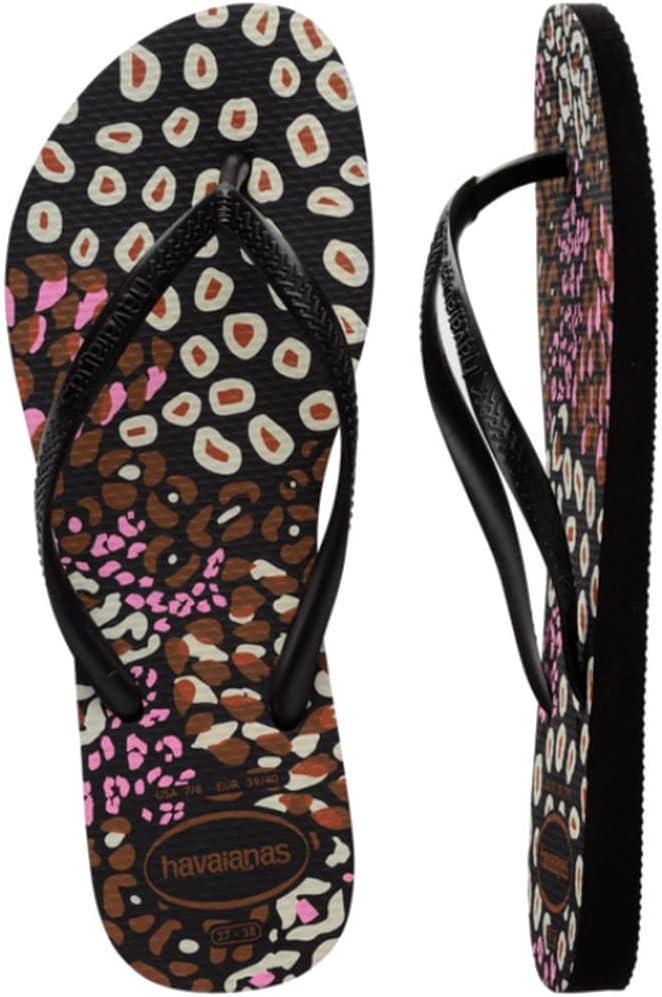 image:imageHavaianas Womens Dragon Flip FlopMulticoloured Black Pink Lemonade