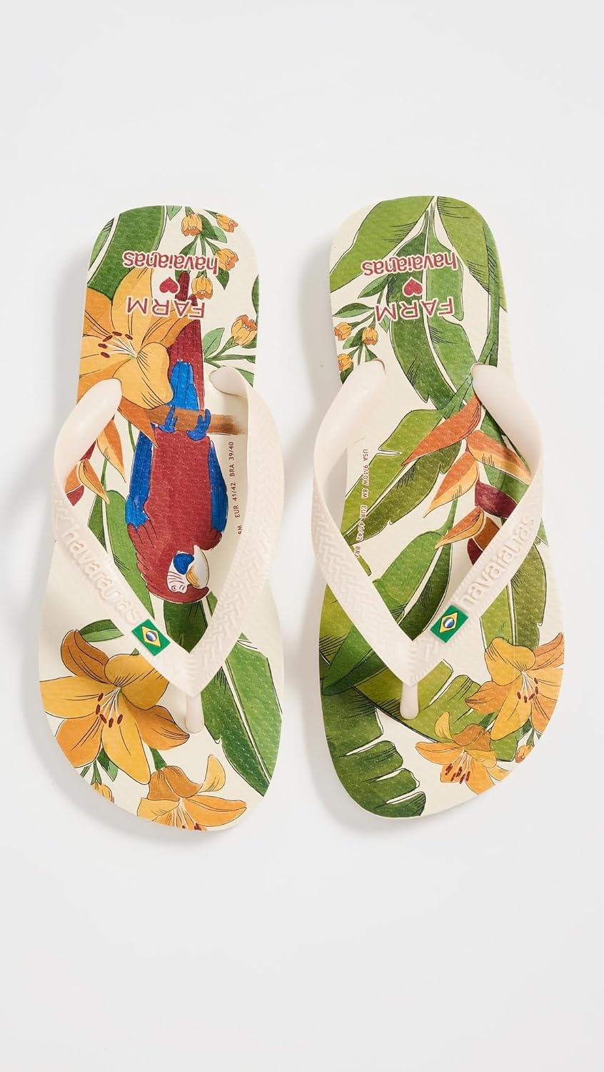 image:imageHavaianas Womens Dragon Flip FlopParrot Hibiscus