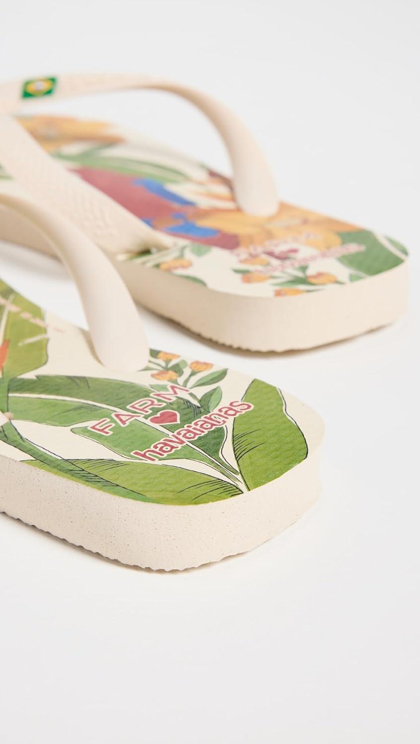 image:imageHavaianas Womens Dragon Flip FlopParrot Hibiscus