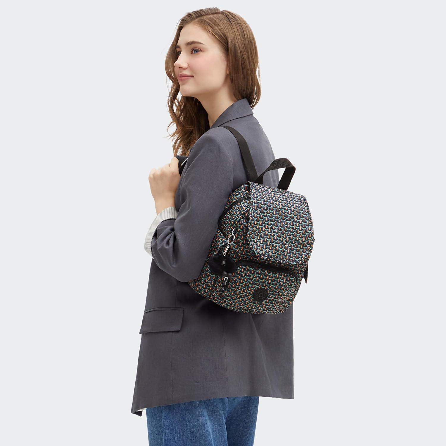 image:imageKipling Womens City Pack Mini Backpack Lightweight Versatile Daypack Durable and WaterResistantGeo Feather