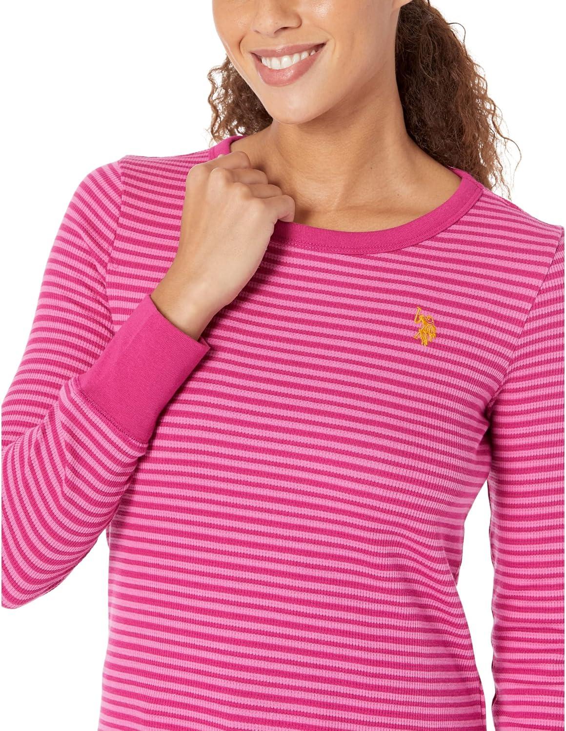 image:imageLONG SLEEVE STRIPED THERMALHillsdale Fuchsia