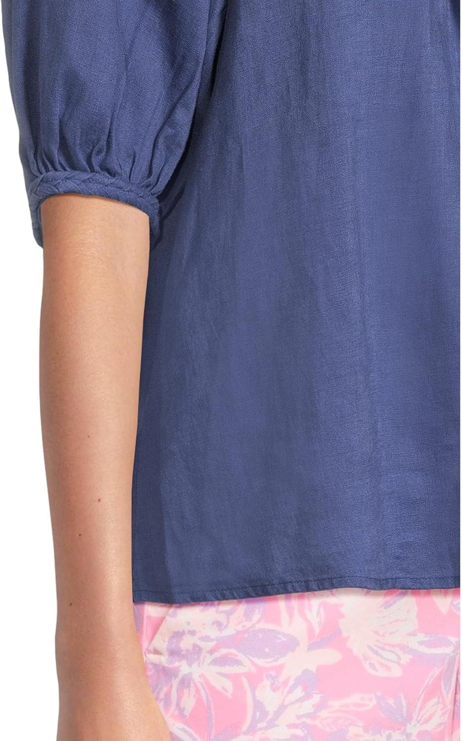 image:imageLilly Pulitzer Womens Calais Short Sleeve TopSapphire Pool