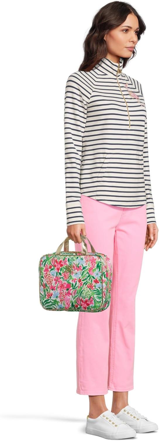 image:imageLilly Pulitzer Womens Constance Cosmetic Case BagMulti Glowing Gardens Accessories Small