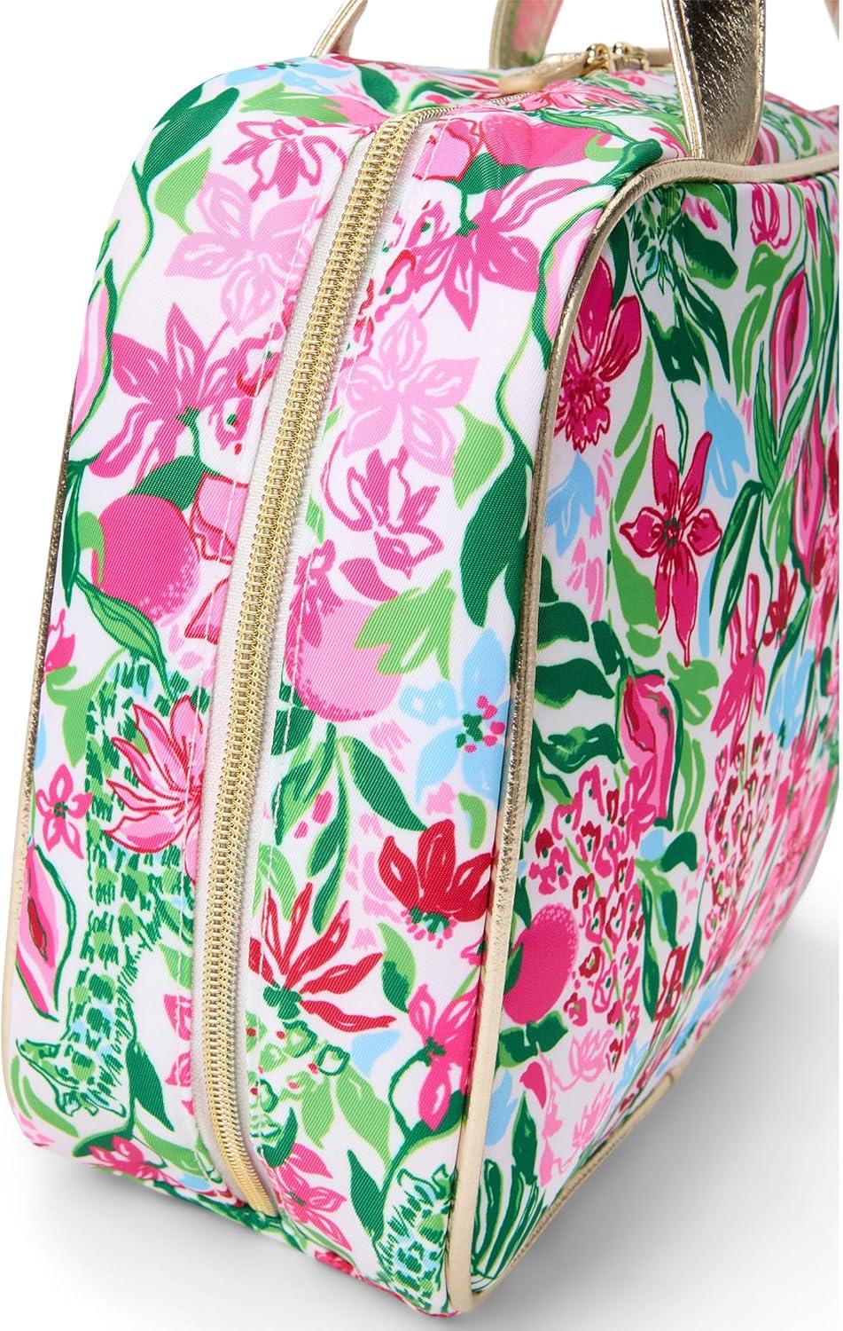 image:imageLilly Pulitzer Womens Constance Cosmetic Case BagMulti Glowing Gardens Accessories Small