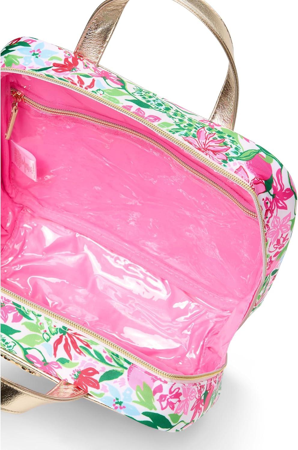 image:imageLilly Pulitzer Womens Constance Cosmetic Case BagMulti Glowing Gardens Accessories Small