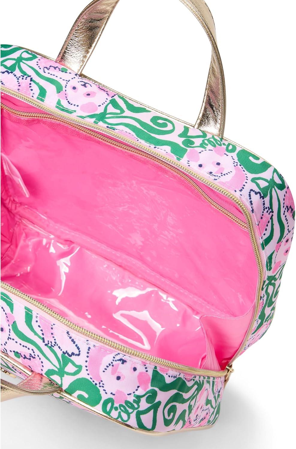 image:imageLilly Pulitzer Womens Constance Cosmetic Case BagPink Quartz Panda N Bows