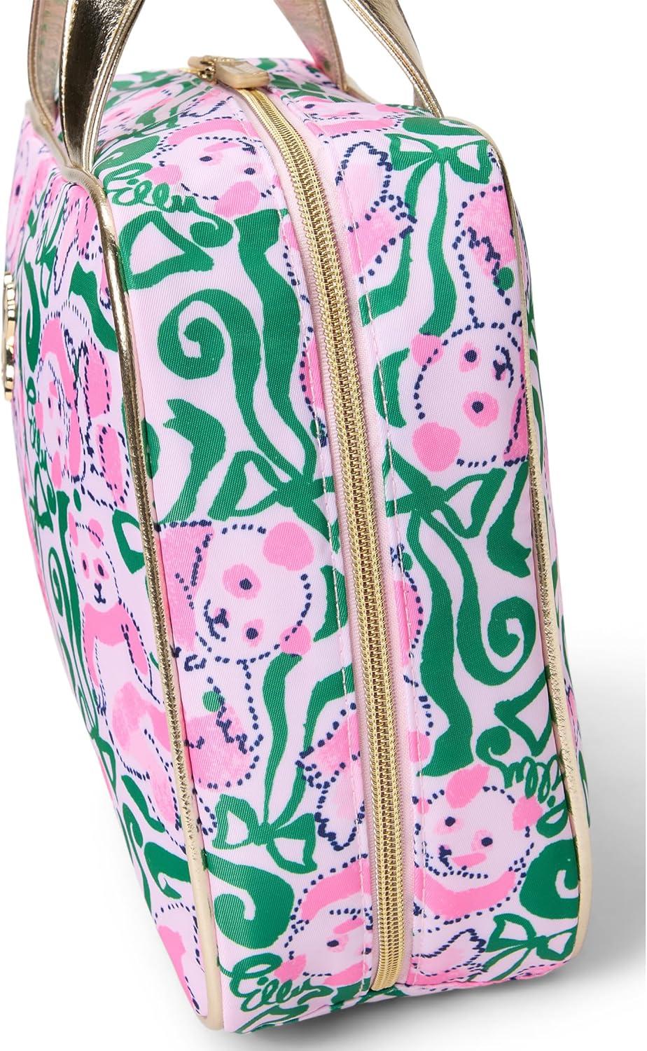 image:imageLilly Pulitzer Womens Constance Cosmetic Case BagPink Quartz Panda N Bows