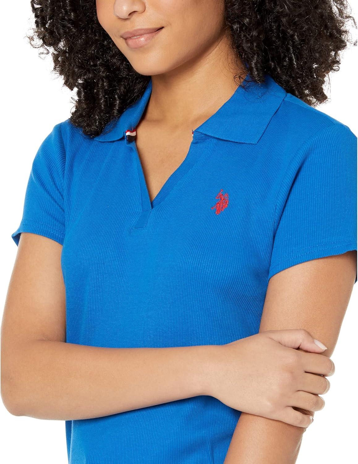 image:imageSPLIT NECK RIBBED POLO SHIRTLapis Blue