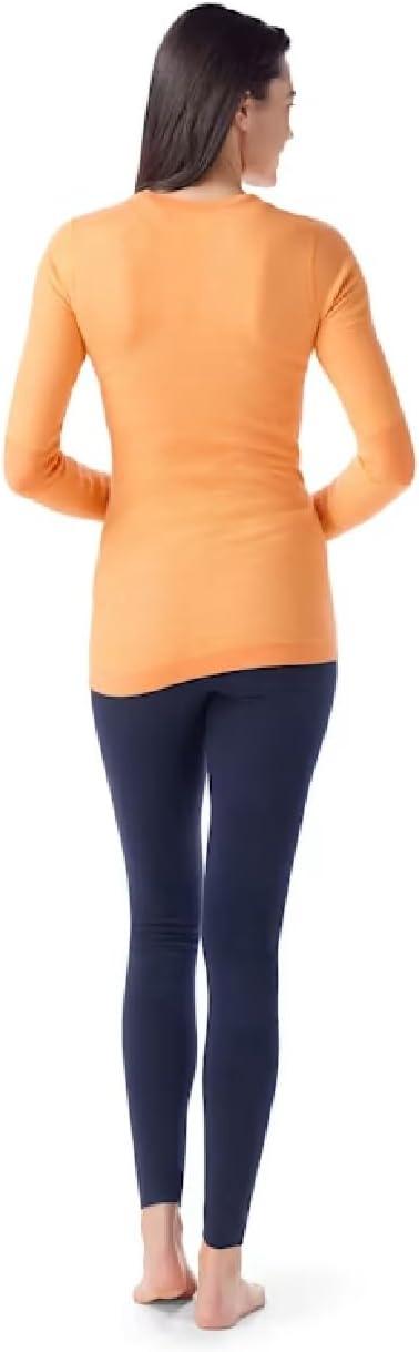image:imageSmartwool Womens Intraknit Thermal Merino Base Layer Crew Breathable Merino Wool Long Sleeve ShirtApricotwhite