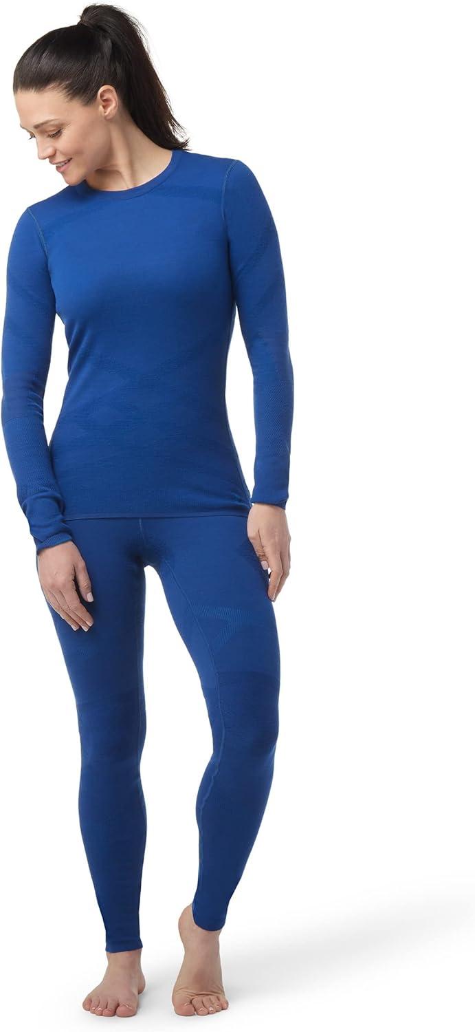 image:imageSmartwool Womens Intraknit Thermal Merino Base Layer Crew Breathable Merino Wool Long Sleeve ShirtBlueberry Hill