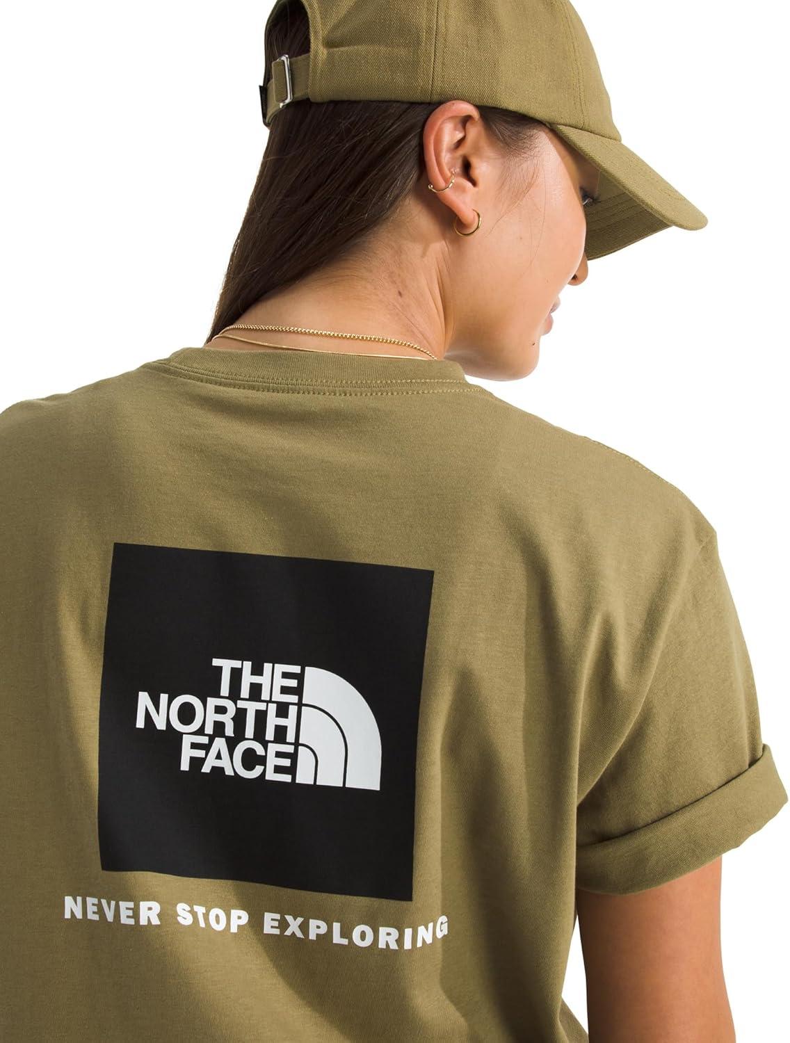 image:imageTHE NORTH FACE Womens Evolution Box NSE Shortsleeve Tee Regular Fit Cotton Tshirt With Logo GraphicsCedar