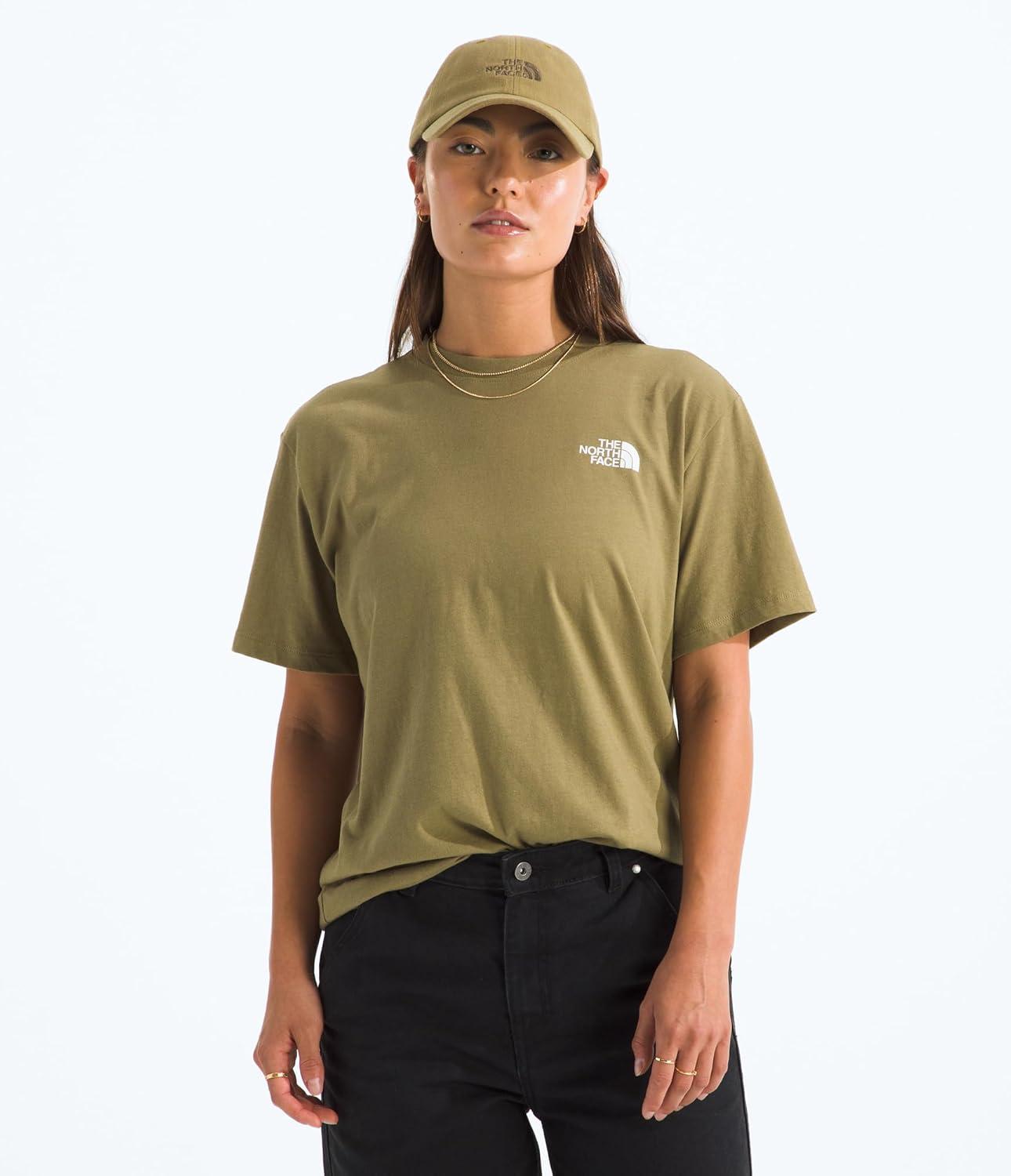 image:imageTHE NORTH FACE Womens Evolution Box NSE Shortsleeve Tee Regular Fit Cotton Tshirt With Logo GraphicsCedar