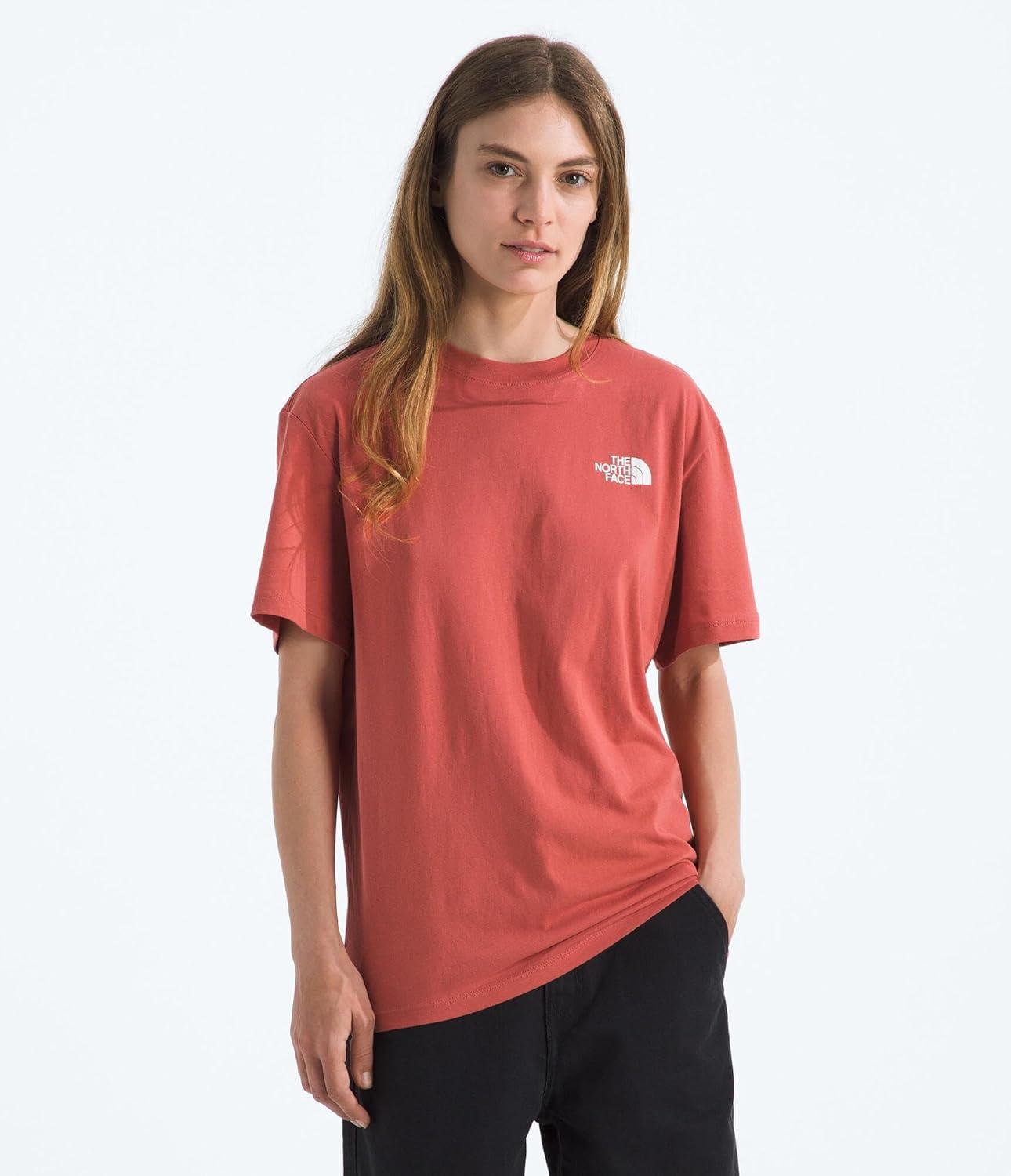 image:imageTHE NORTH FACE Womens Evolution Box NSE Shortsleeve Tee Regular Fit Cotton Tshirt With Logo GraphicsMars Dust