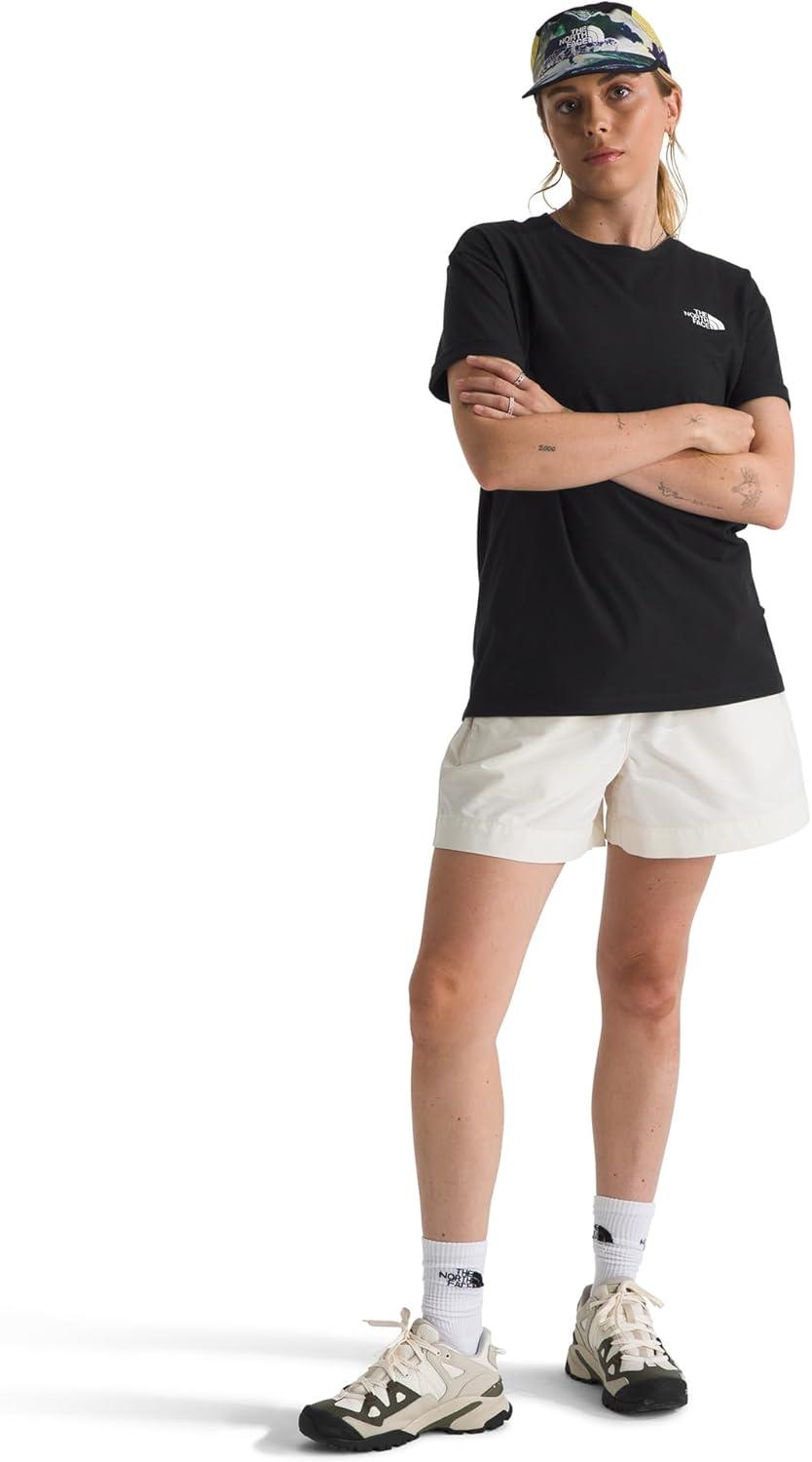 image:imageTHE NORTH FACE Womens Evolution Box NSE Shortsleeve Tee Regular Fit Cotton Tshirt With Logo GraphicsTnf BlackTnf White