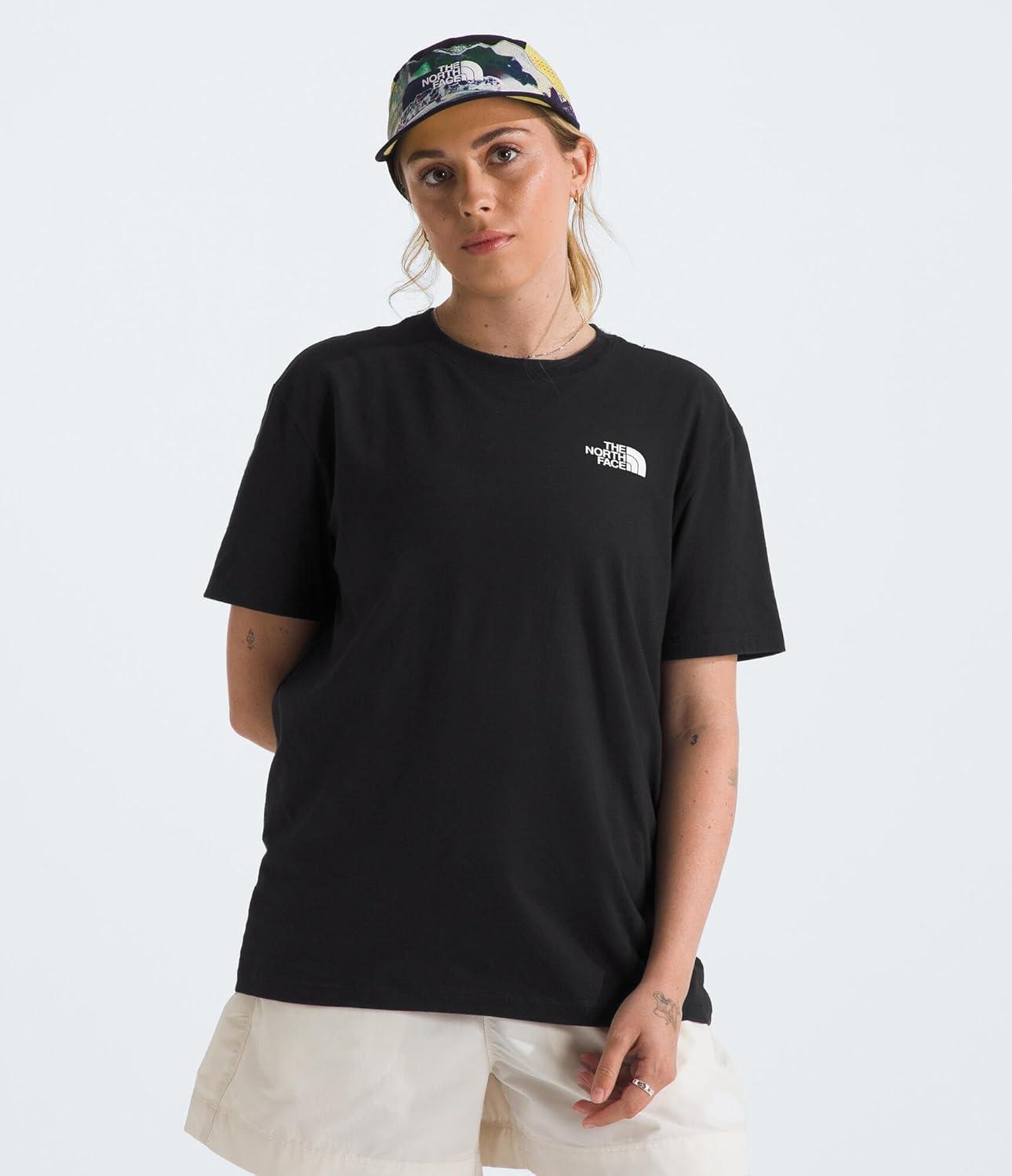 image:imageTHE NORTH FACE Womens Evolution Box NSE Shortsleeve Tee Regular Fit Cotton Tshirt With Logo GraphicsTnf BlackTnf White