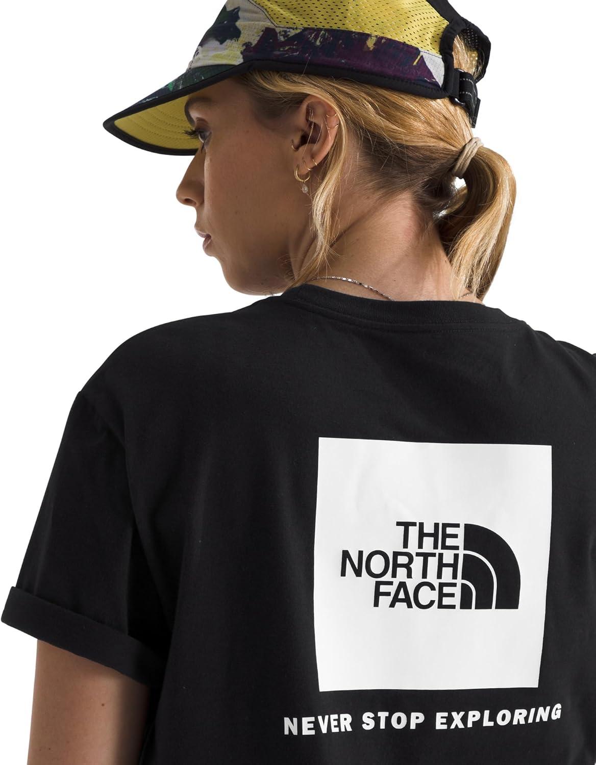 image:imageTHE NORTH FACE Womens Evolution Box NSE Shortsleeve Tee Regular Fit Cotton Tshirt With Logo GraphicsTnf BlackTnf White
