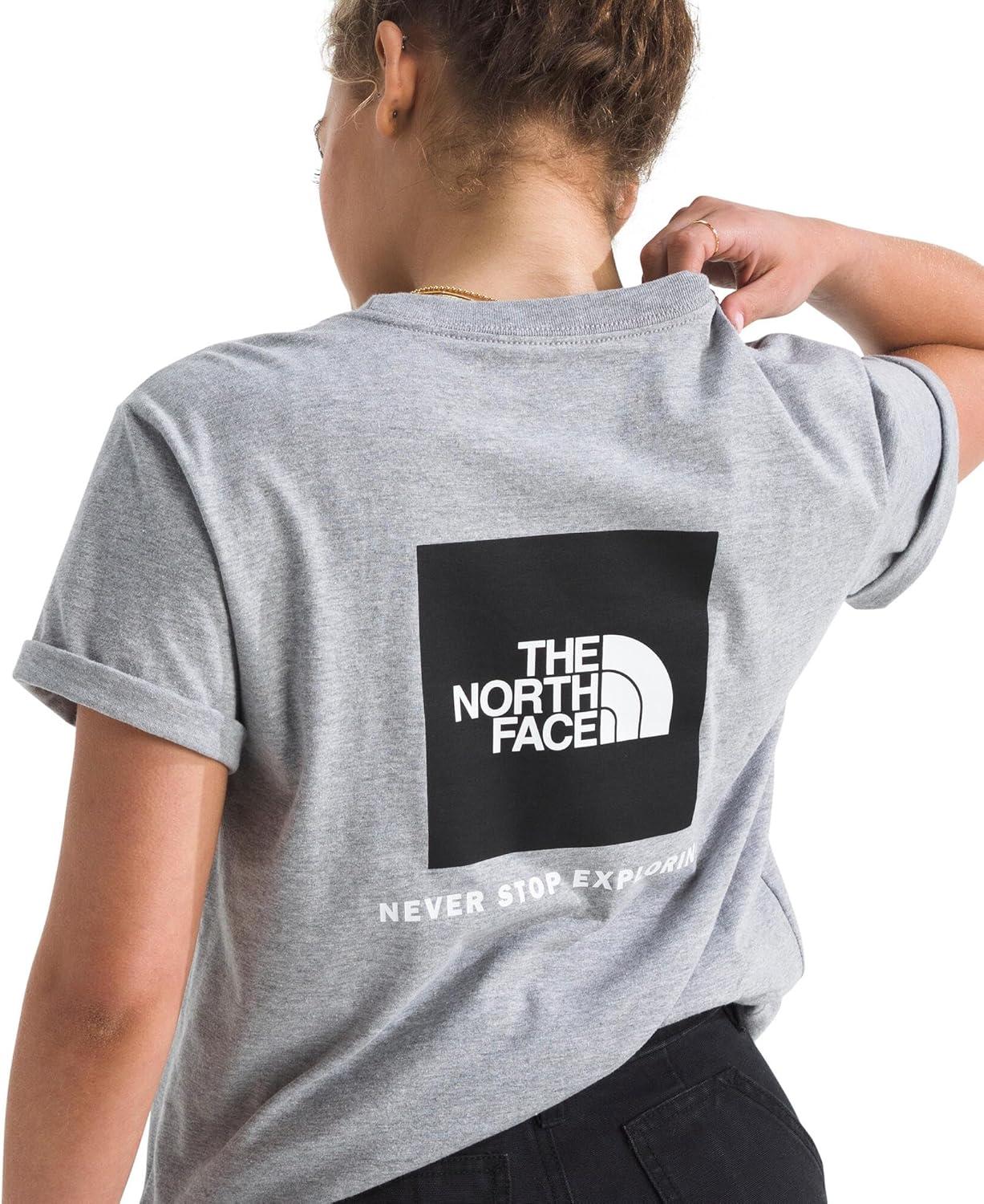 image:imageTHE NORTH FACE Womens Evolution Box NSE Shortsleeve Tee Regular Fit Cotton Tshirt With Logo GraphicsTnf Pale Grey Heather
