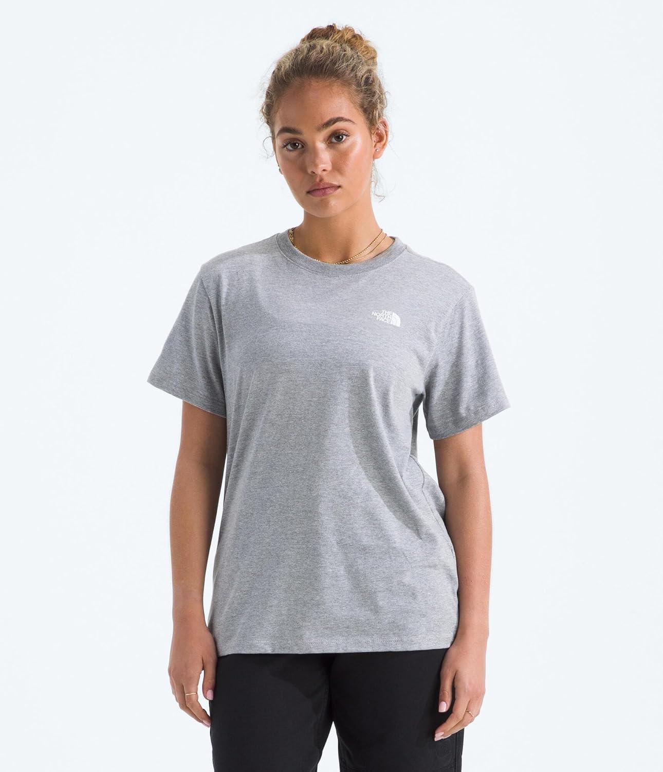 image:imageTHE NORTH FACE Womens Evolution Box NSE Shortsleeve Tee Regular Fit Cotton Tshirt With Logo GraphicsTnf Pale Grey Heather