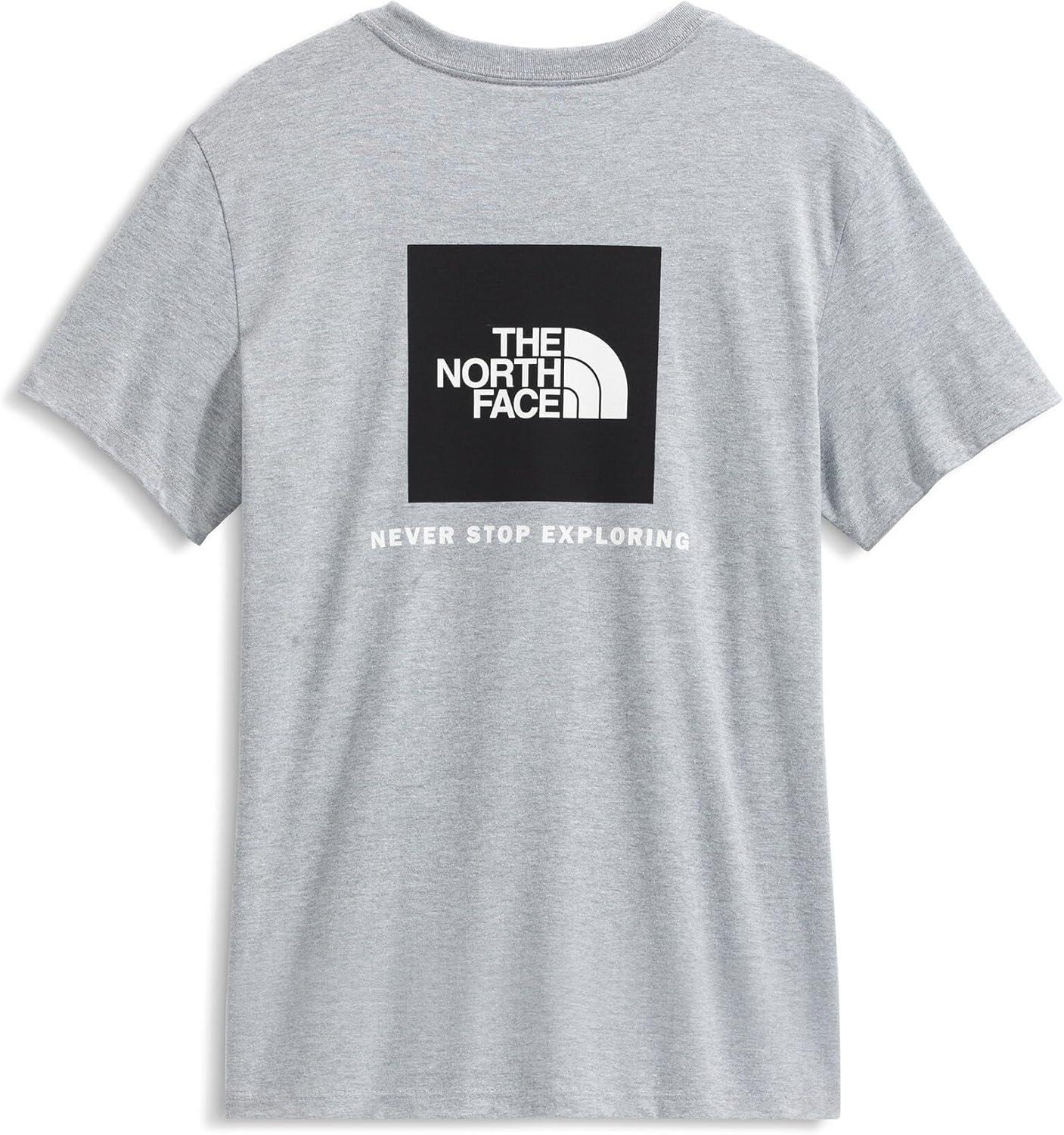 image:imageTHE NORTH FACE Womens Evolution Box NSE Shortsleeve Tee Regular Fit Cotton Tshirt With Logo GraphicsTnf Pale Grey Heather