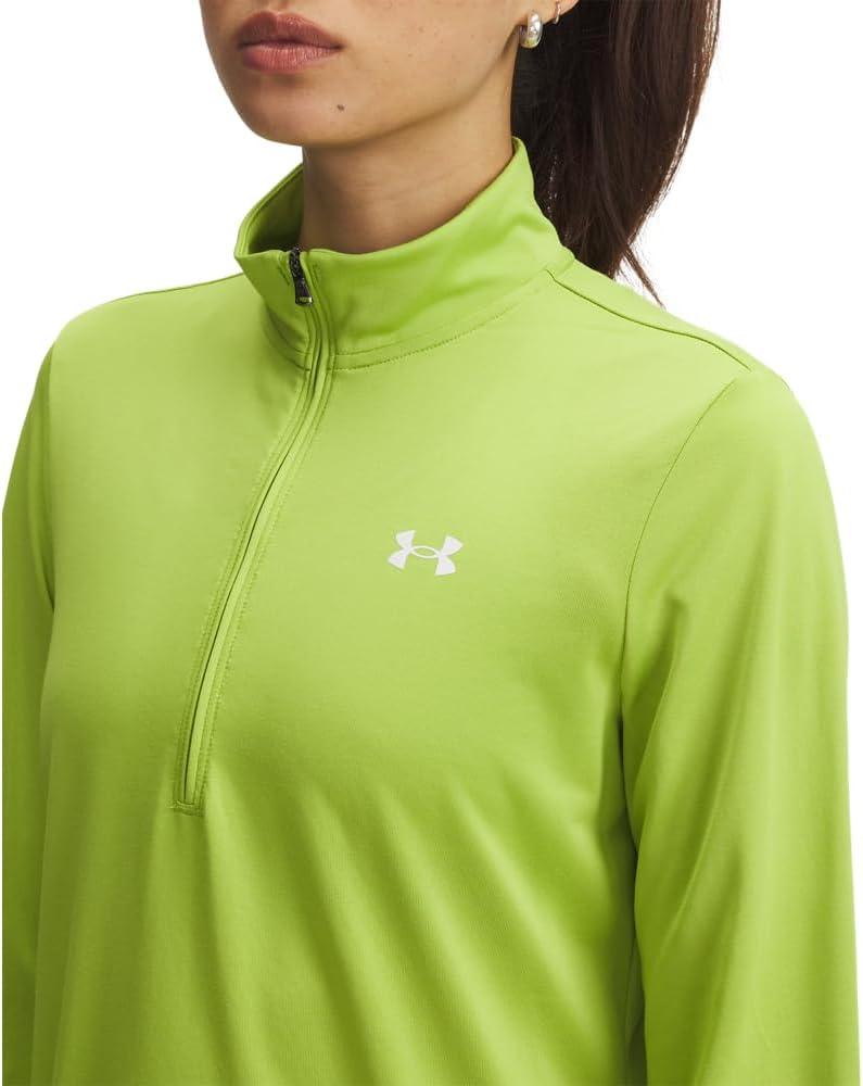 image:imageUnder Armour Womens Tech Quarter Zip326 Green Vibe White