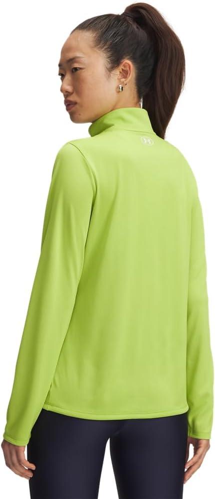 image:imageUnder Armour Womens Tech Quarter Zip326 Green Vibe White