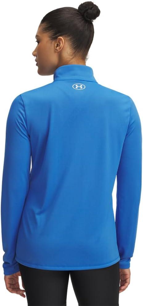 image:imageUnder Armour Womens Tech Quarter Zip402 Blue Atlantis White