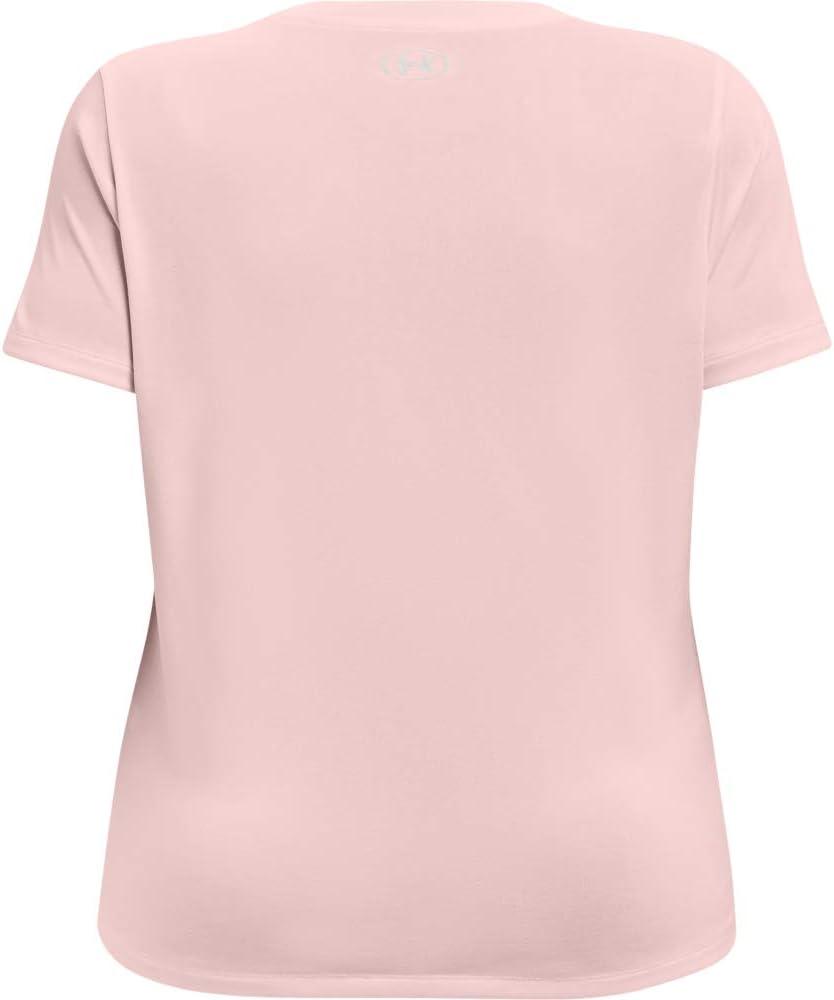 image:imageUnder Armour Womens Tech ShortSleeve VNeck TwistBeta Tint 659Metallic Silver