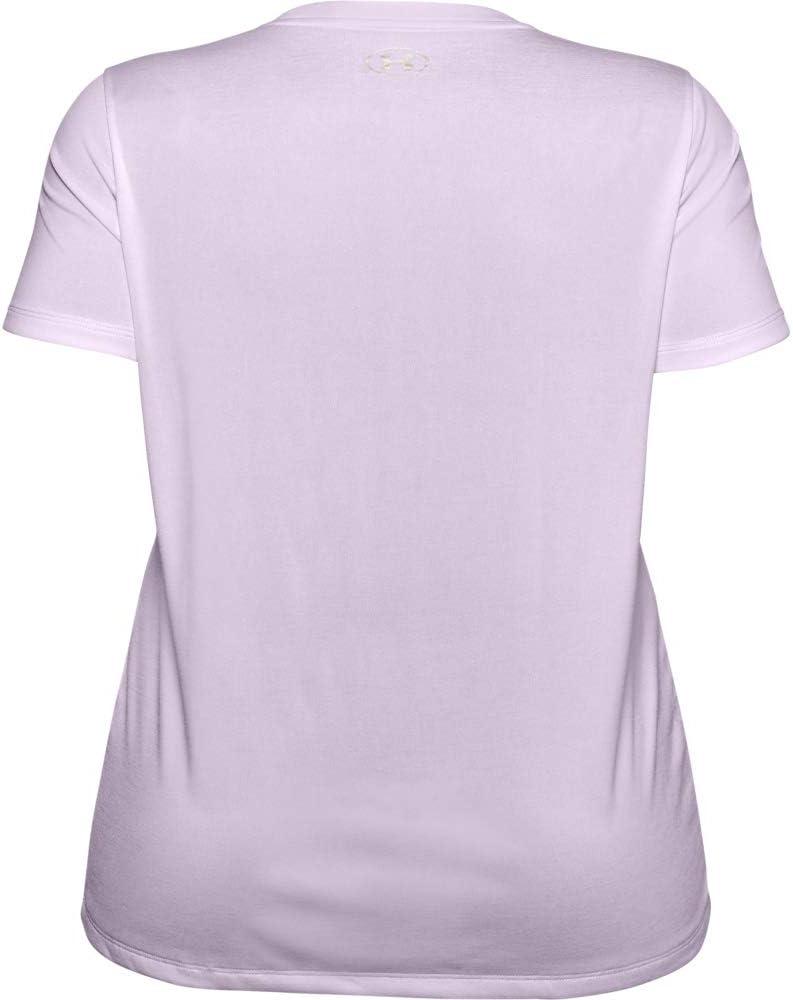 image:imageUnder Armour Womens Tech ShortSleeve VNeck TwistCrystal Lilac 570Translucent