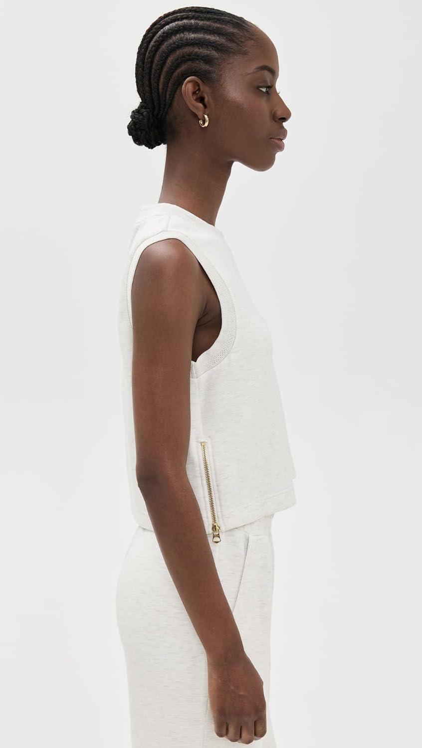 image:imageVarley Womens Shea Crop TankIvory Marl