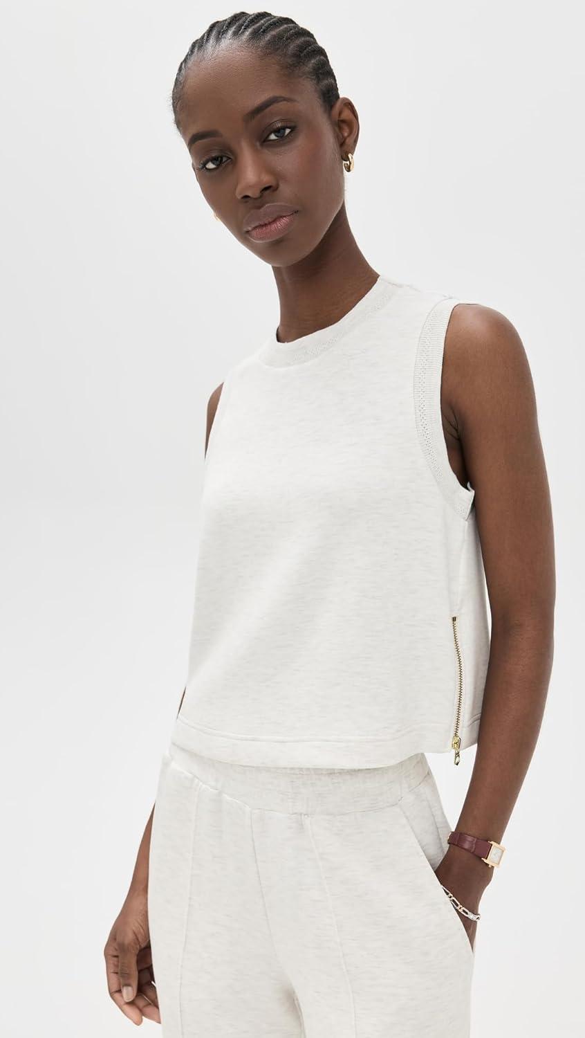 image:imageVarley Womens Shea Crop TankIvory Marl