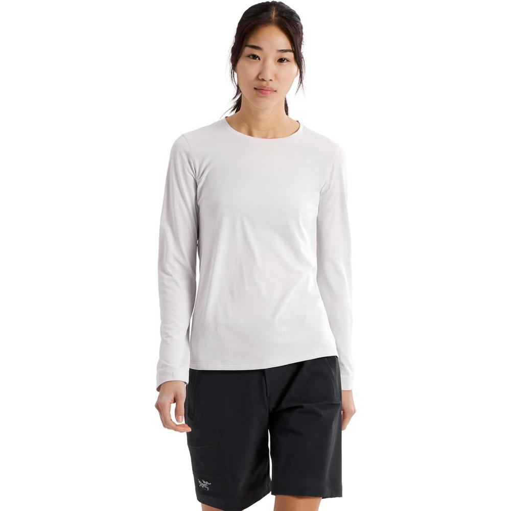 image:imageArcteryx Taema Crew Neck Long Sleeve Shirts for Women  Quick Dry Long Sleeve Workout Shirts  Hiking Running Fitness TopsAtmos Heather
