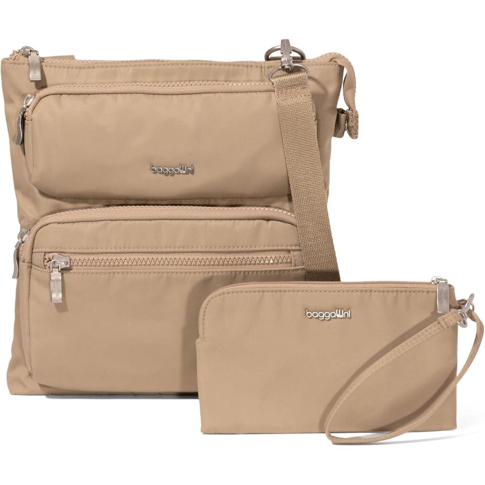 image:imageBaggallini womens Nolita CrossbodyTaupe Twill