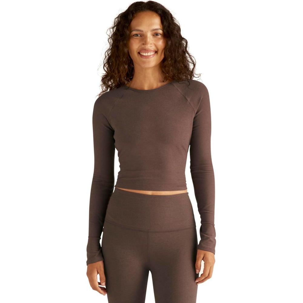 image:imageBeyond Yoga Womens Spacedye Enlighten Cropped Pullover