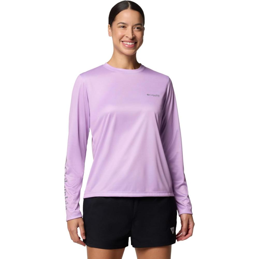 image:imageColumbia Womens Tidal Tee PFG Fish Star Long SleeveHydrangeaFish Star Marlin Floracamo