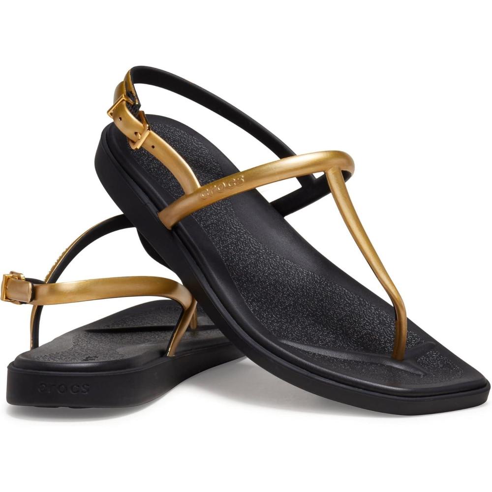 image:imageCrocs Womens Miami Thong SandalMetallic Black