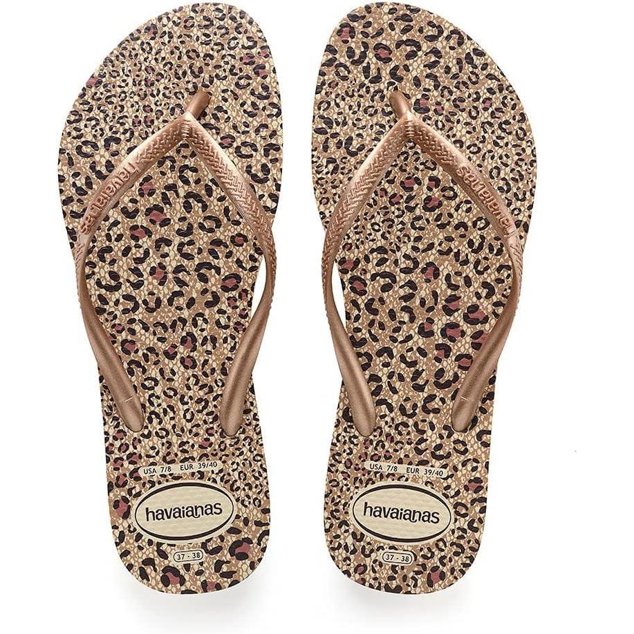 image:imageHavaianas Womens Dragon Flip FlopBeige Straw Ocre Metallic