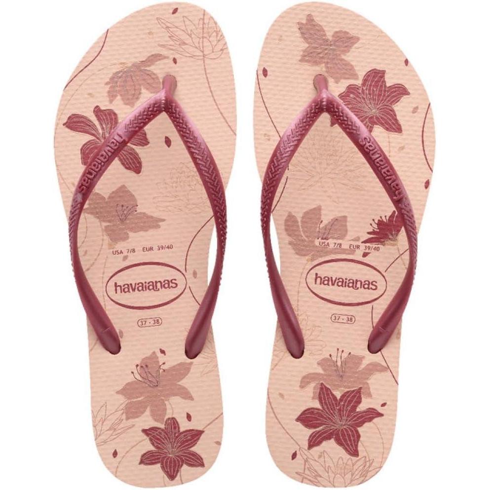 image:imageHavaianas Womens Dragon Flip FlopFlower Butterfly Lilypink
