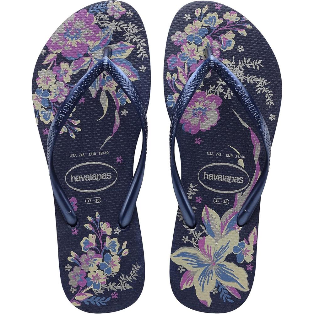 image:imageHavaianas Womens Dragon Flip FlopNavy Blue Navy Blue Metallic
