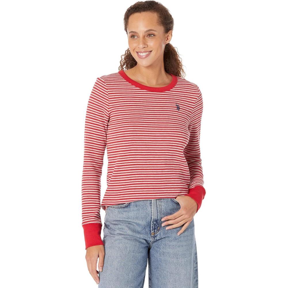 image:imageLONG SLEEVE STRIPED THERMALEngine Red