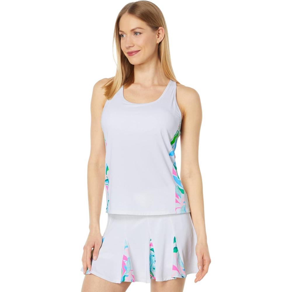 image:imageLilly Pulitzer Asana Bra Tank UPF 50Resort White