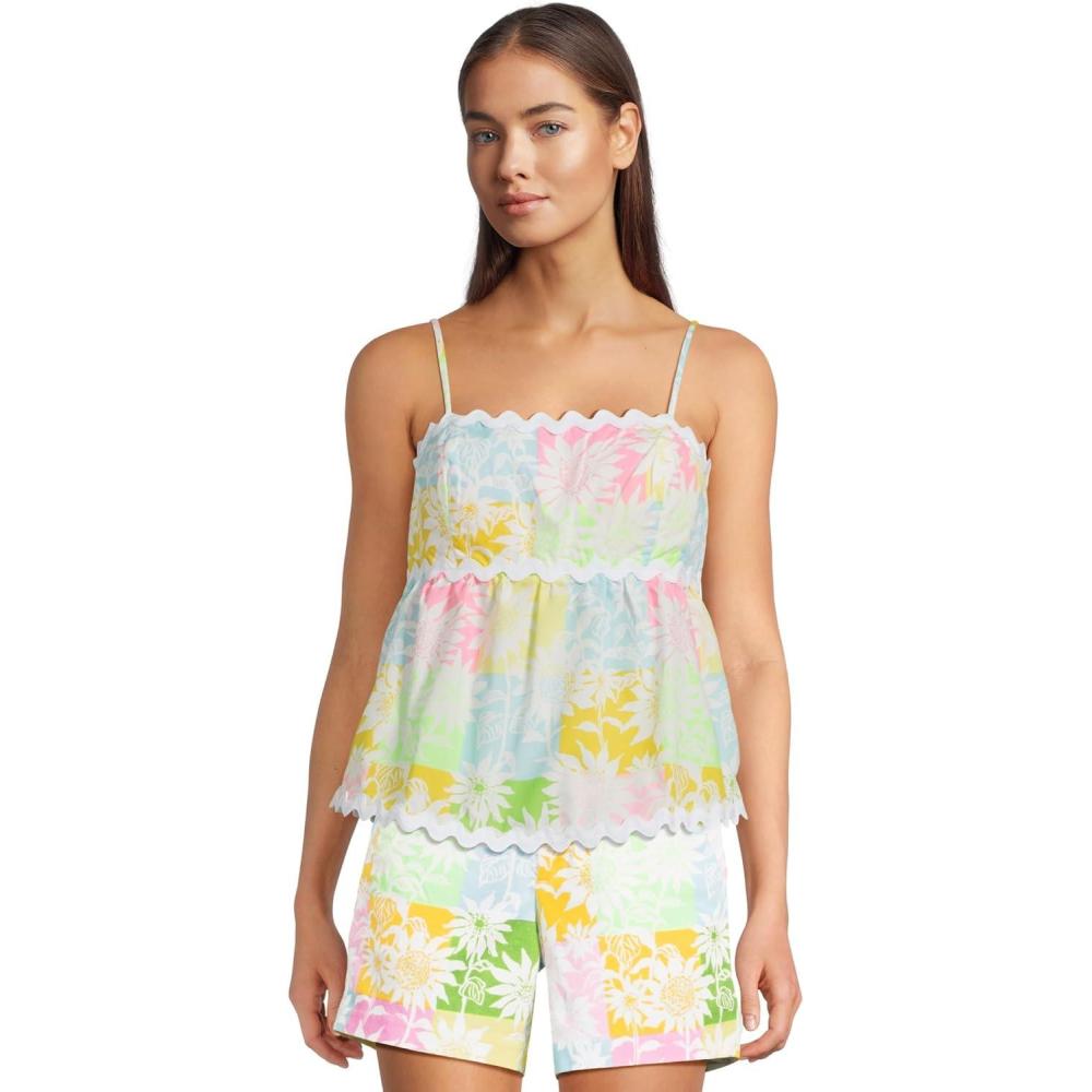 image:imageLilly Pulitzer Womens Jaydis TopMulti Via Sunny Sunflowers