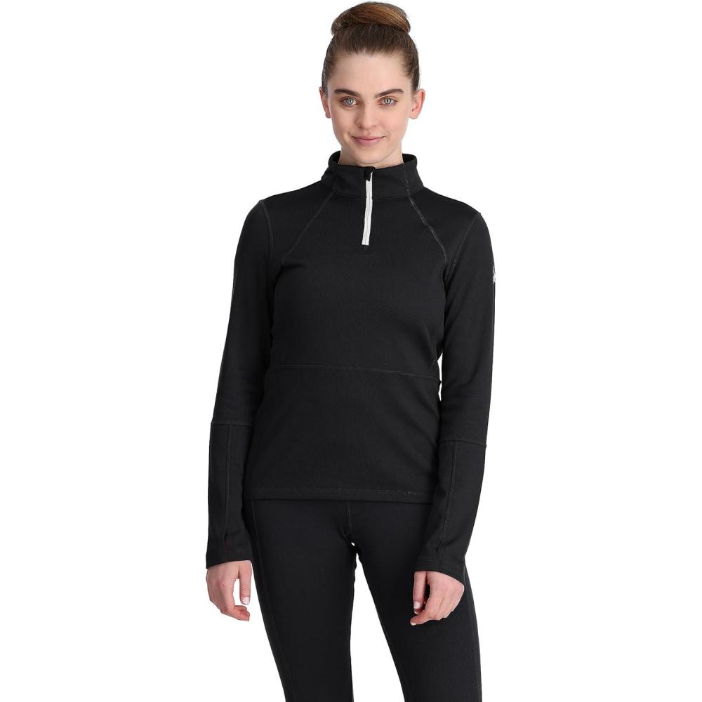 image:imageSpyder womens Charger 12 Baselayer Thermal Ski TopBlack