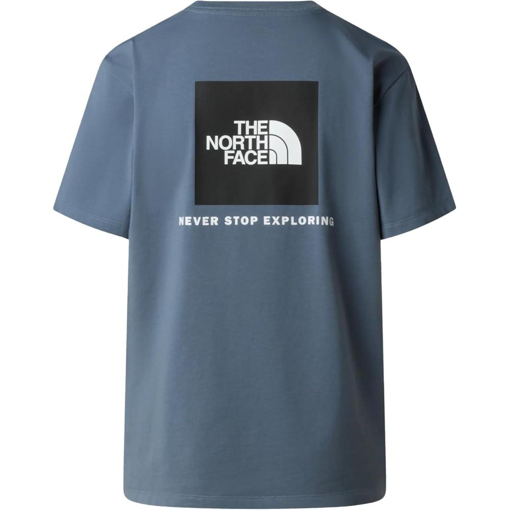 image:imageTHE NORTH FACE Womens Evolution Box NSE Shortsleeve Tee Regular Fit Cotton Tshirt With Logo GraphicsGranite Grey
