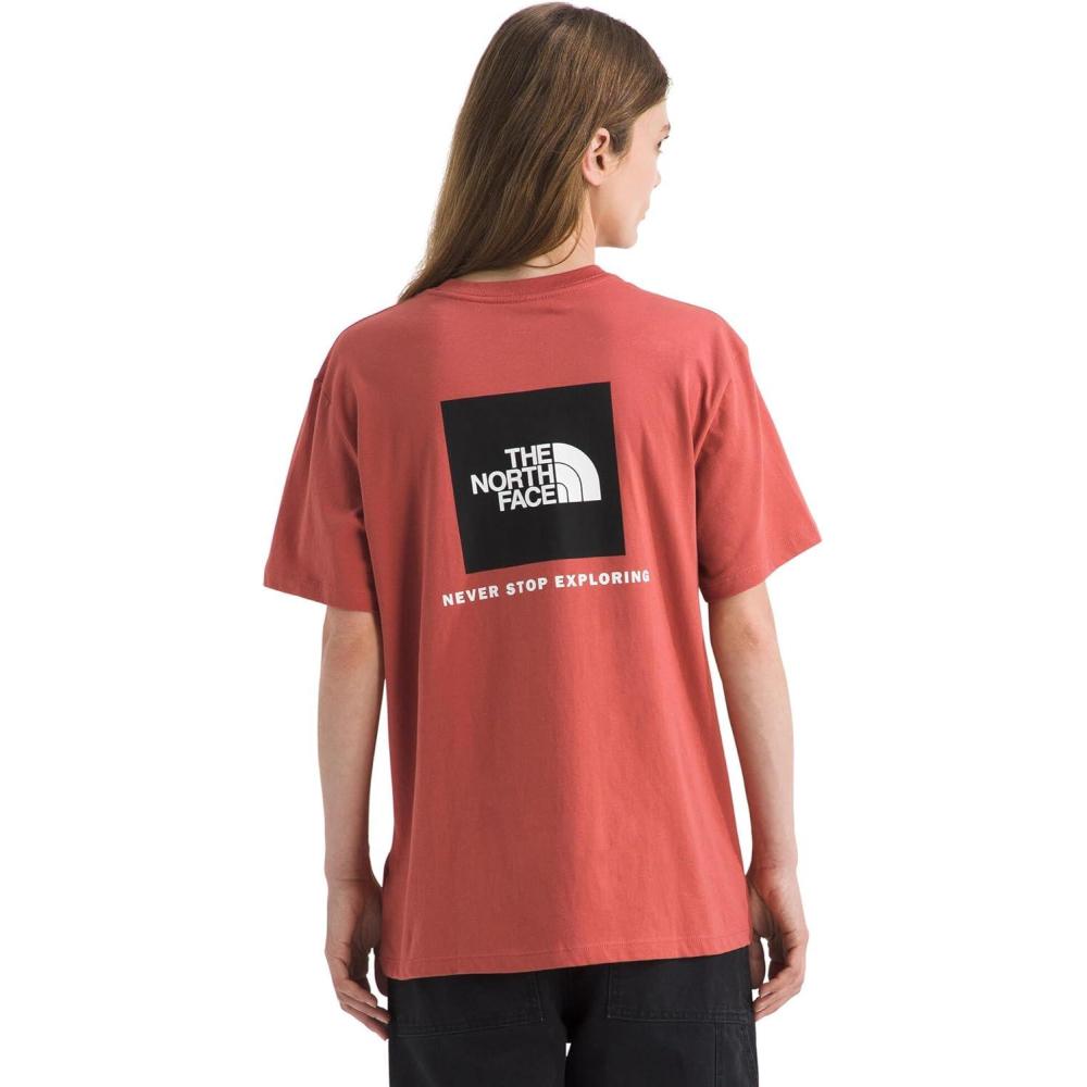 image:imageTHE NORTH FACE Womens Evolution Box NSE Shortsleeve Tee Regular Fit Cotton Tshirt With Logo GraphicsMars Dust