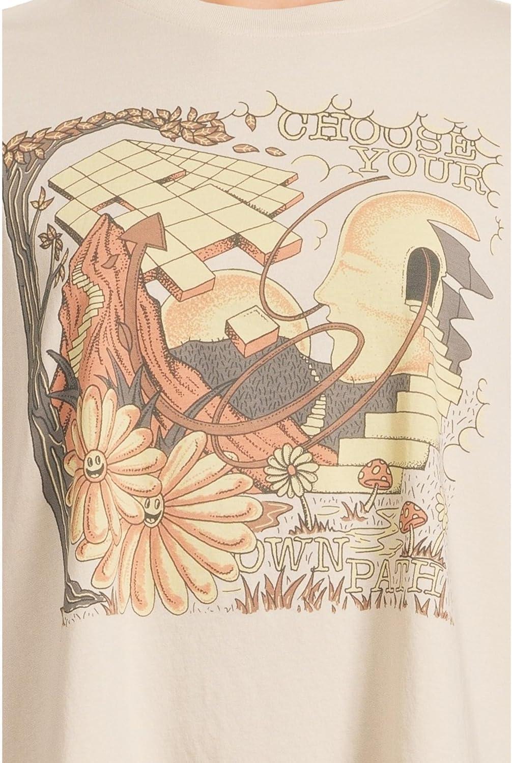 image:imageprAna Womens Everyday Graphic Oversized TeeAlmond Mind Eraser
