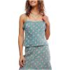Free People Women’s Bali Margot Top(Mineral Blue Combo)