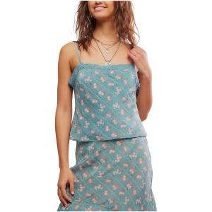 Free People Women’s Bali Margot Top(Mineral Blue Combo)