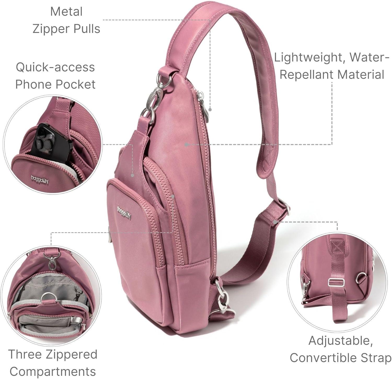 image:imageBaggallini womens Central Park SlingMauve Twill