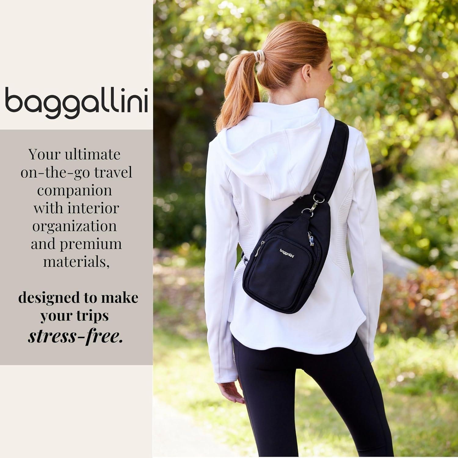 image:imageBaggallini womens Central Park SlingSteel Grey Twill